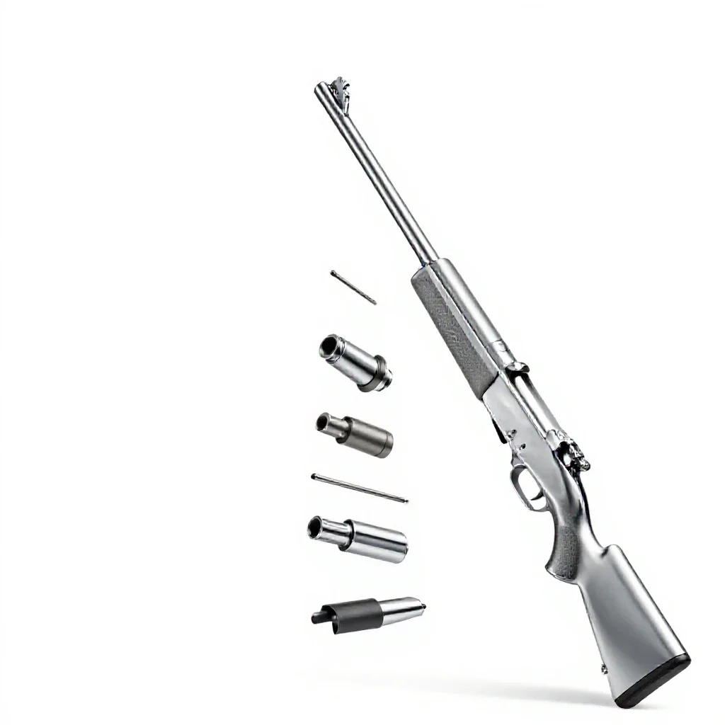 Rifle isolated on a white background