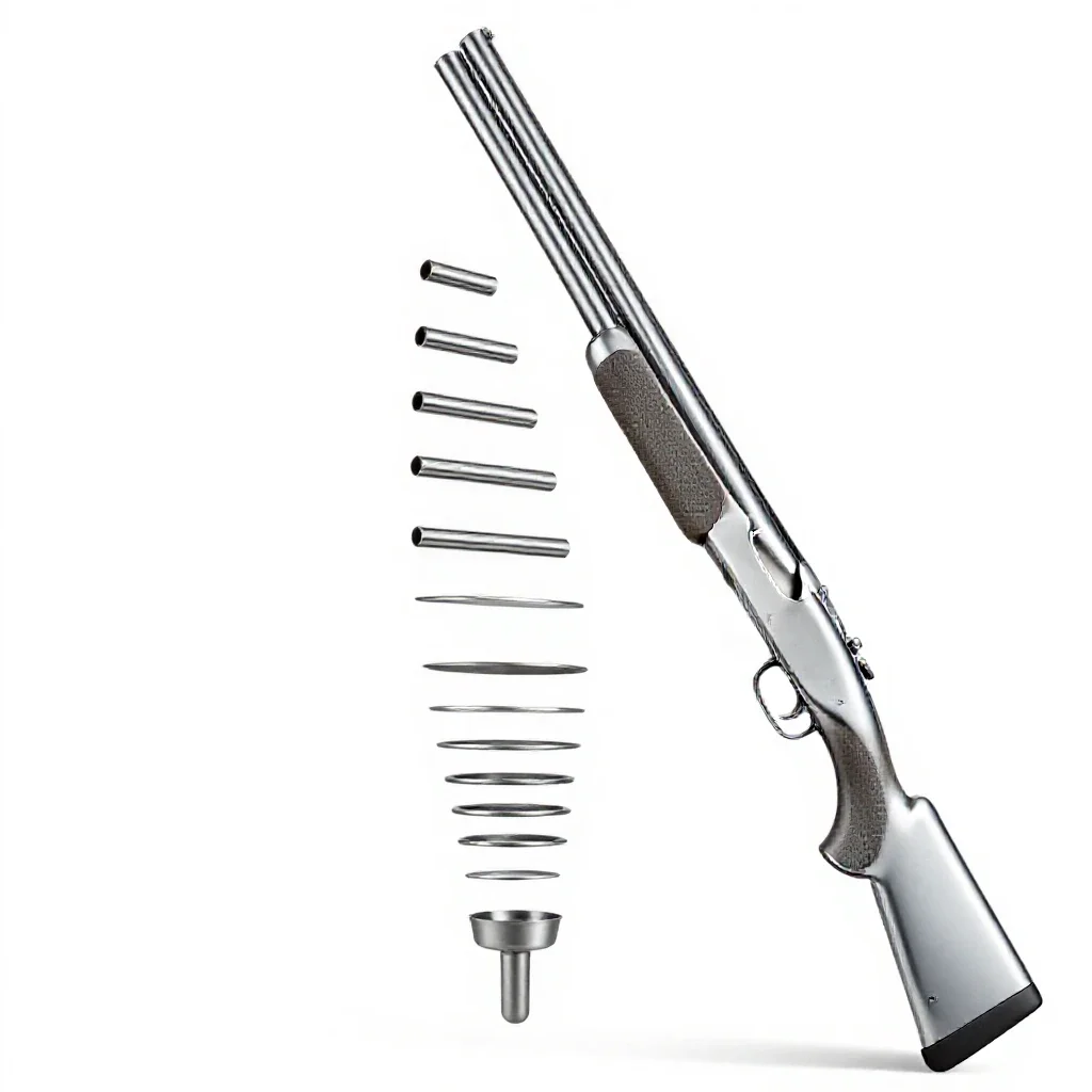 Sawed-off shotgun isolated on a white background