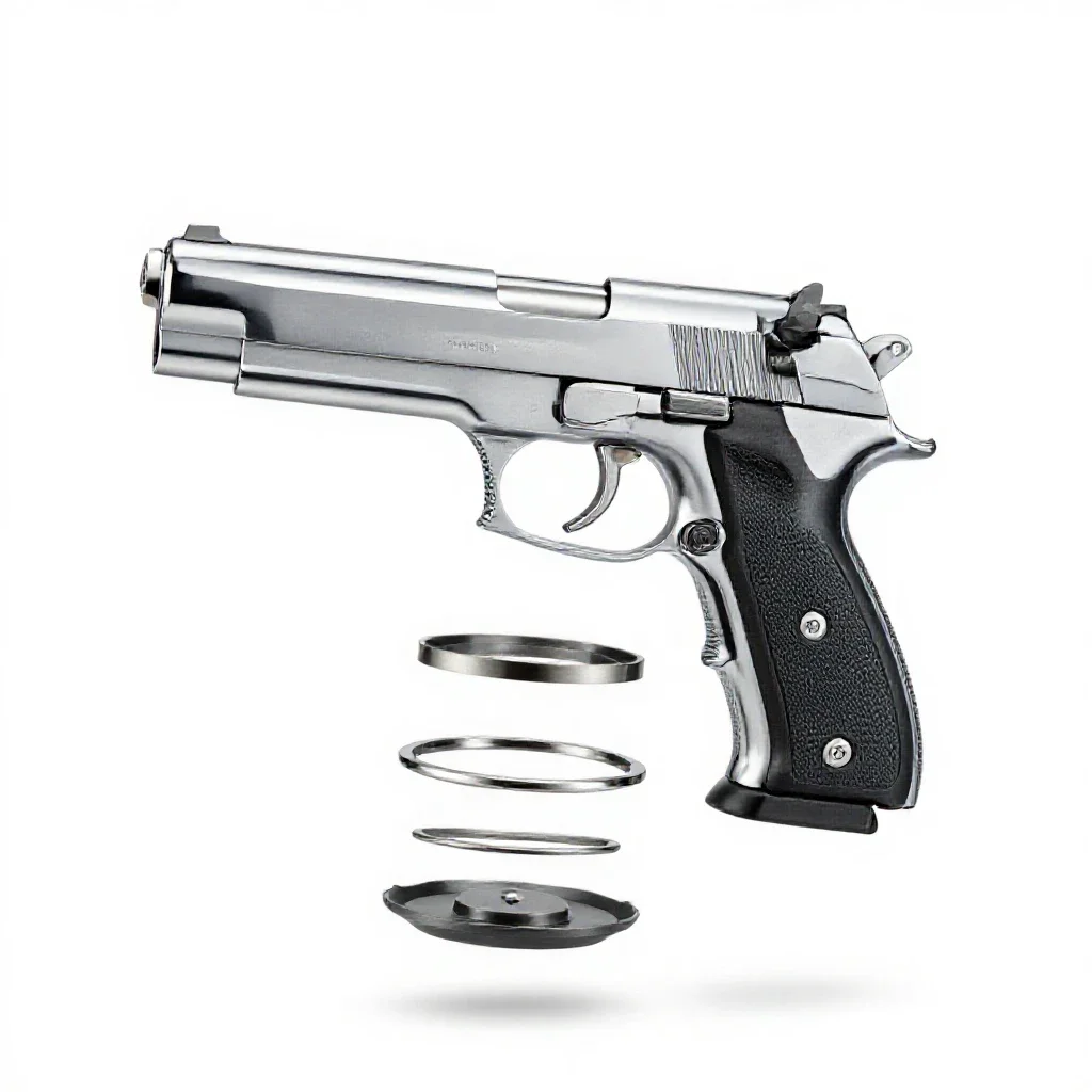 Set gun isolated on a white background