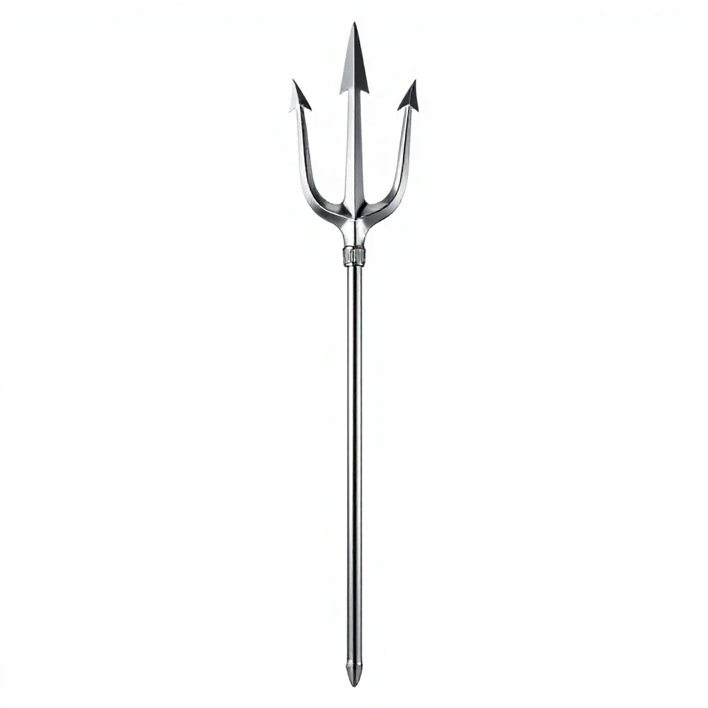 Trident isolated on a white background