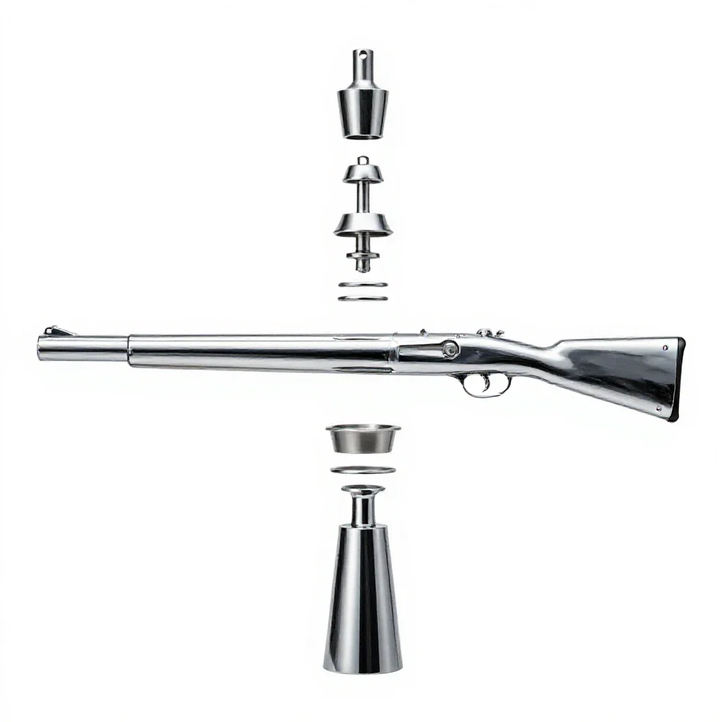 Whaling gun isolated on a white background