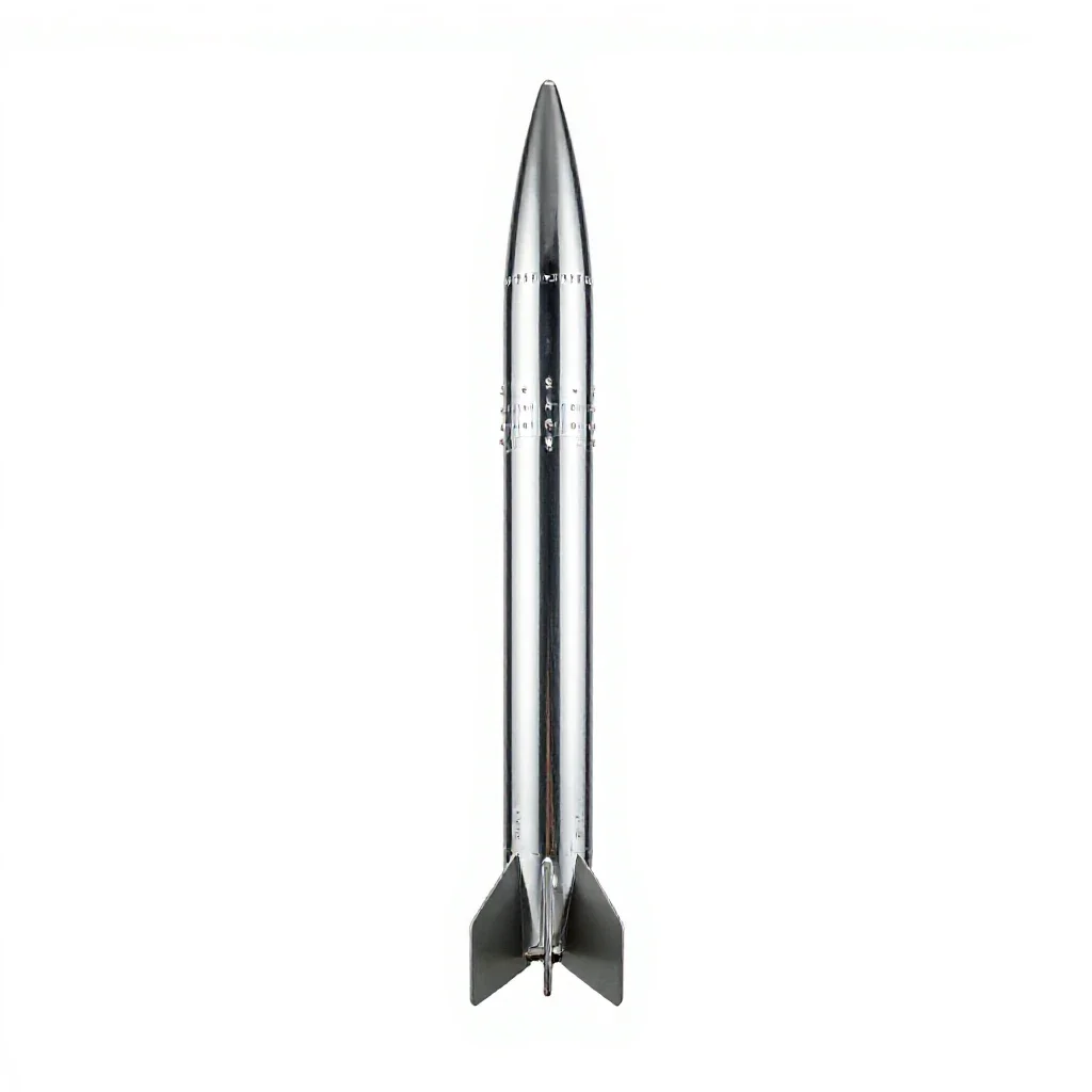 Air-to-air missile isolated on a white background