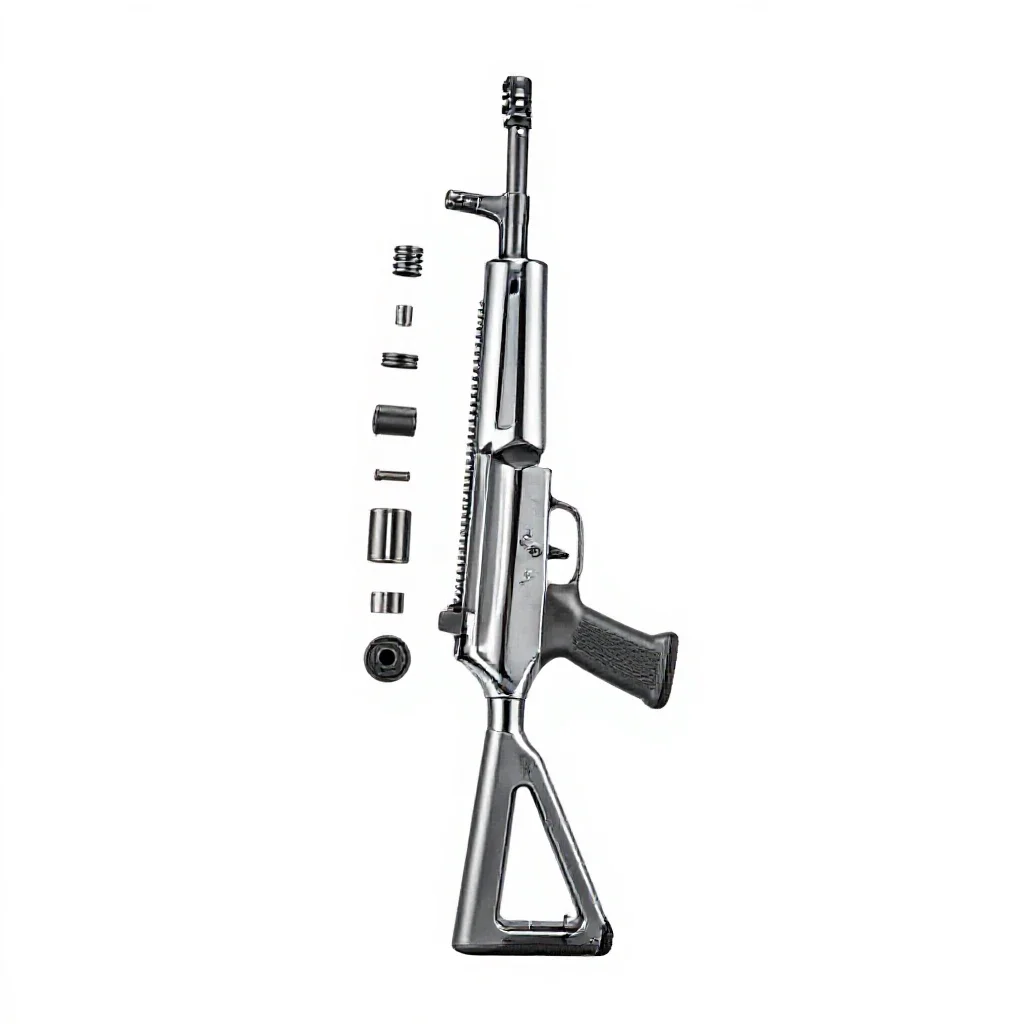 Assault rifle isolated on a white background