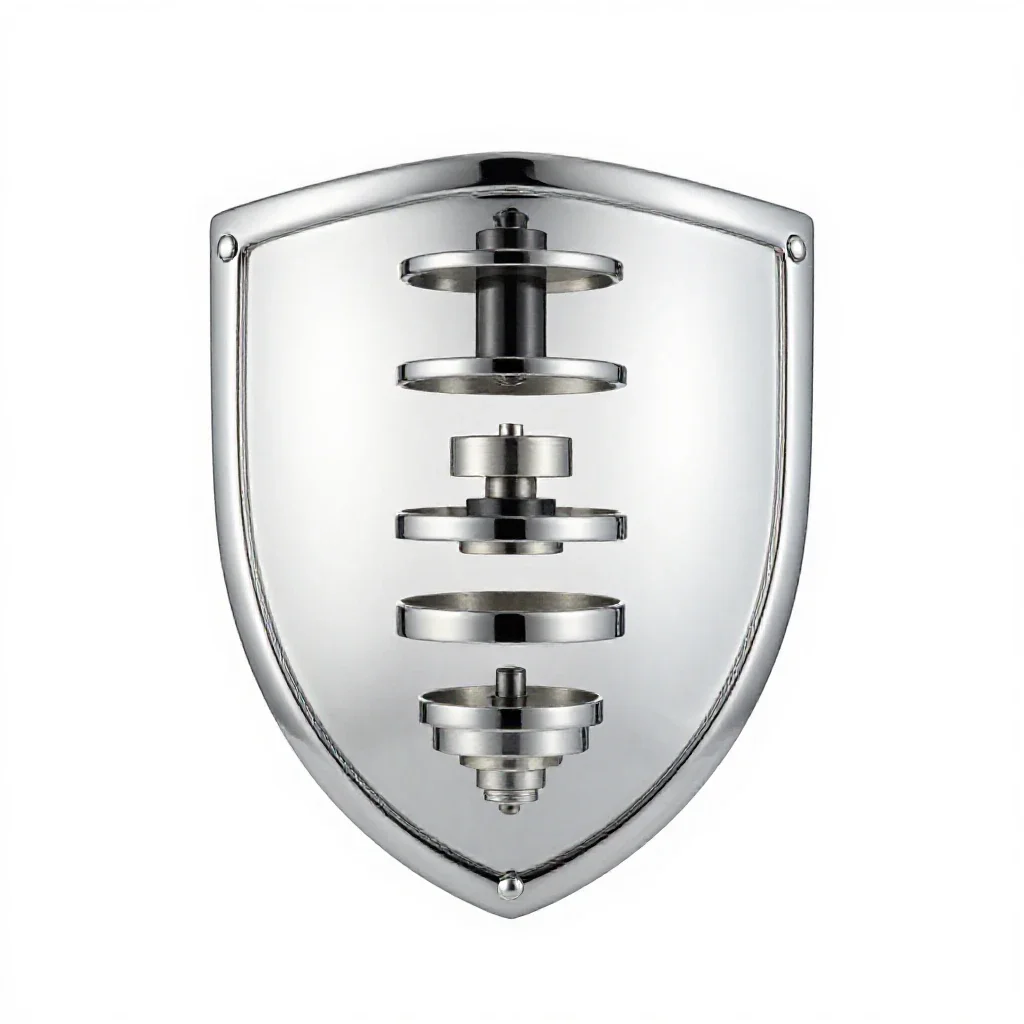 Escutcheon isolated on a white background