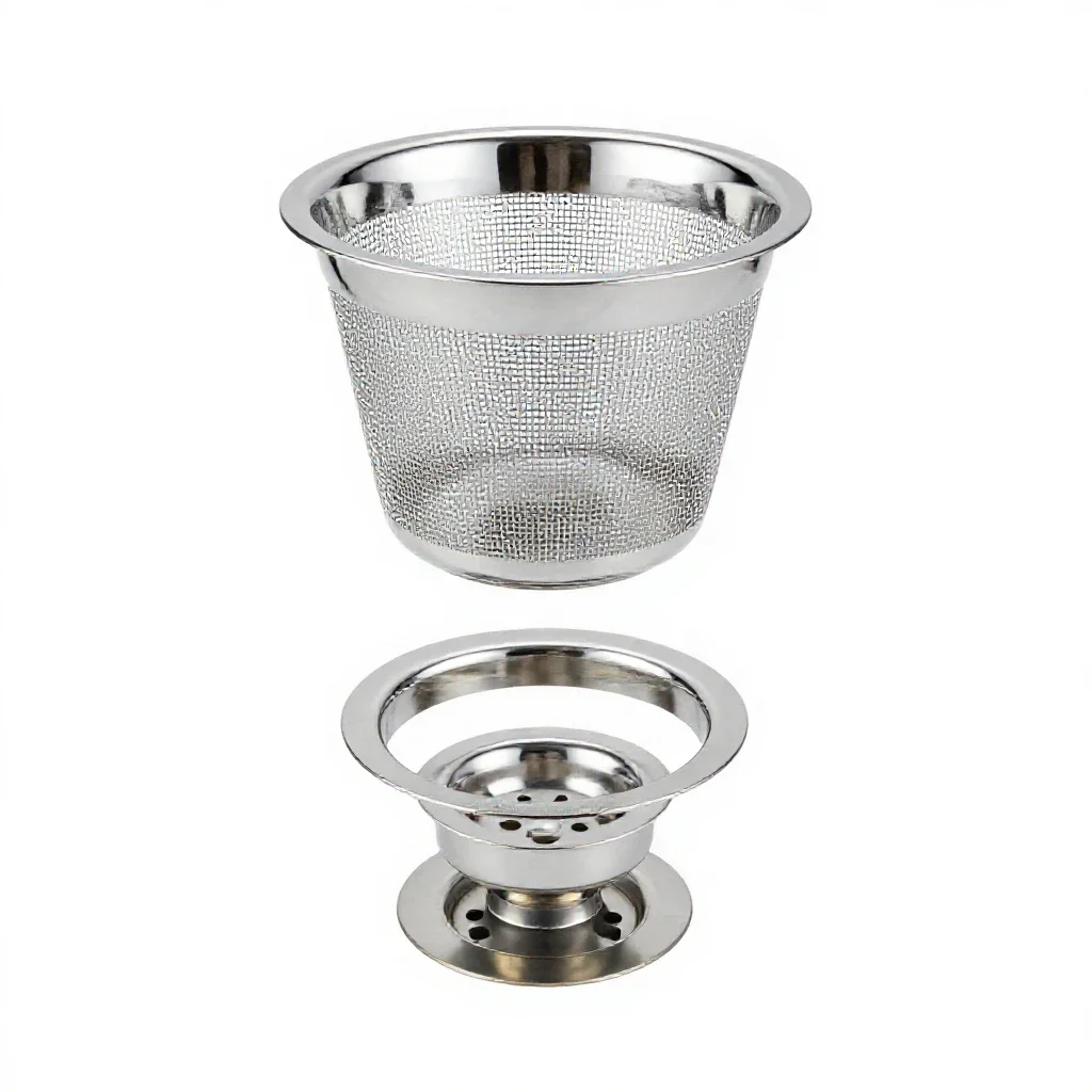 Drain basket isolated on a white background