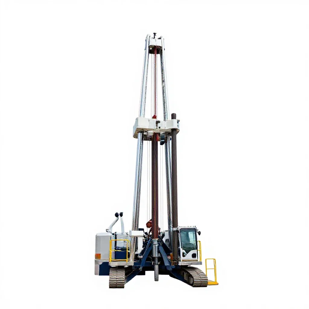 Drill rig isolated on a white background