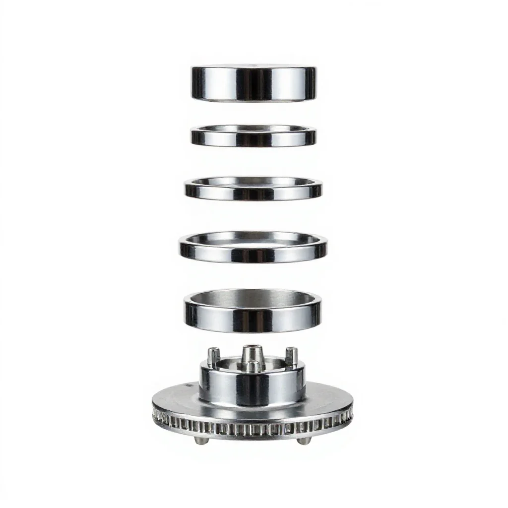 Drum brake isolated on a white background