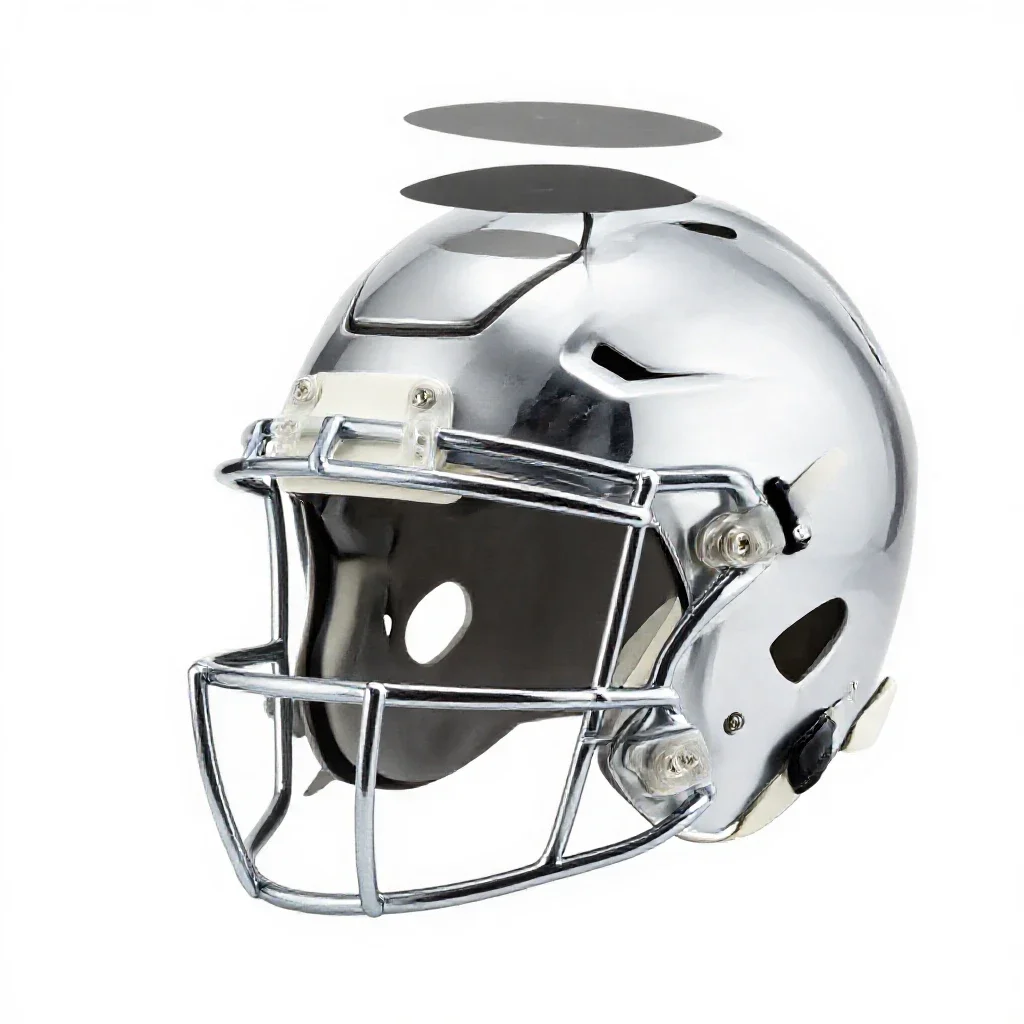 Face guard isolated on a white background