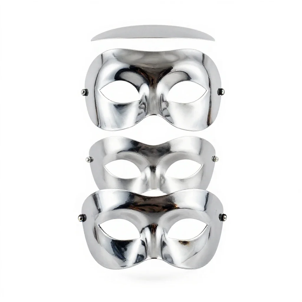 False face isolated on a white background