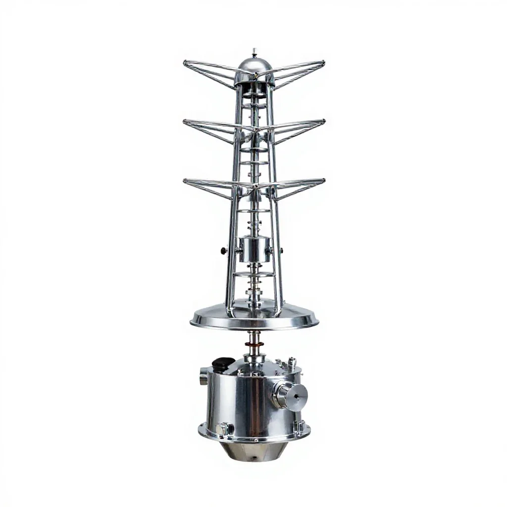 Fire control radar isolated on a white background