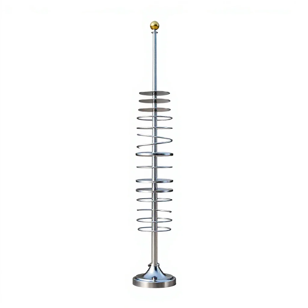 Flagpole isolated on a white background