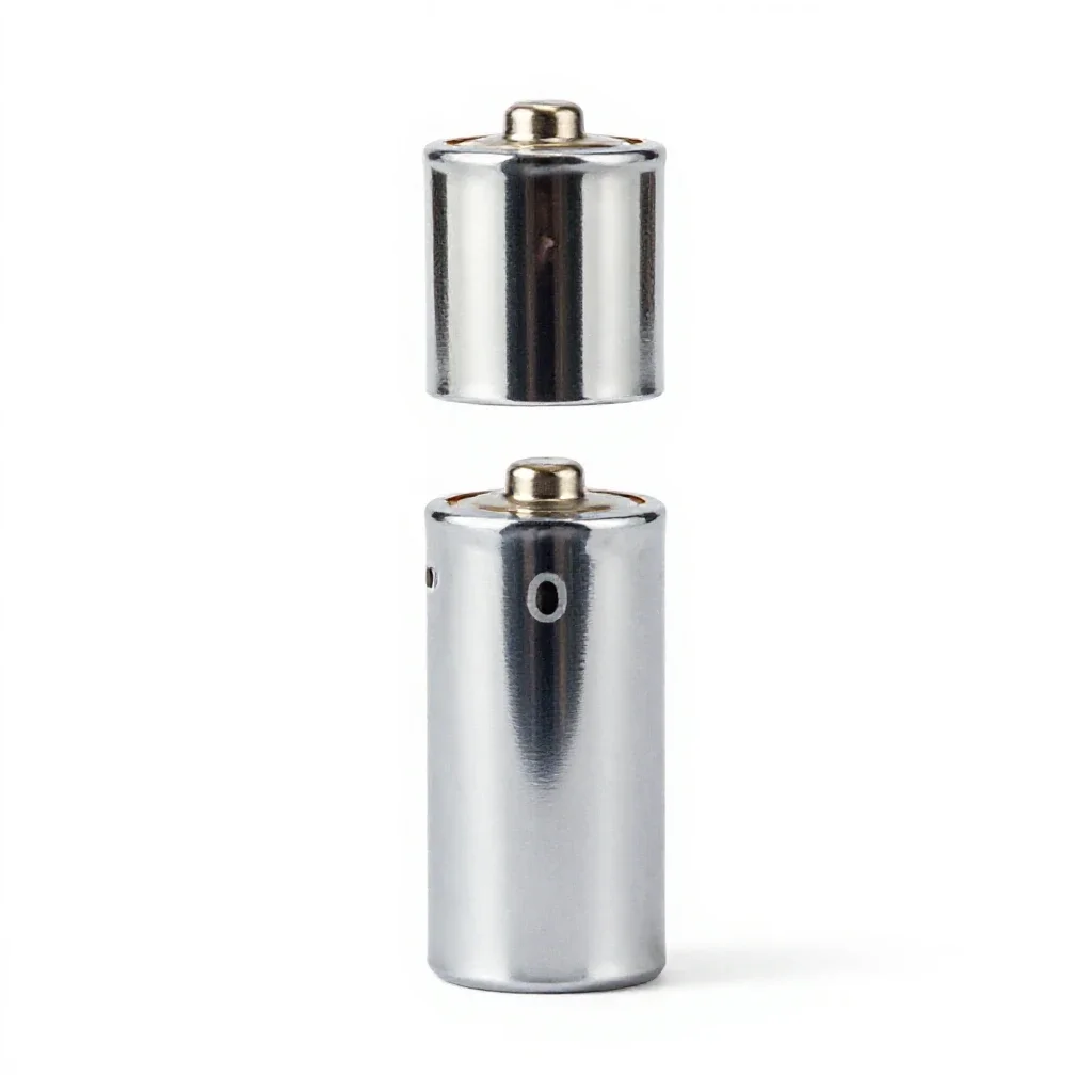 Flashlight battery isolated on a white background