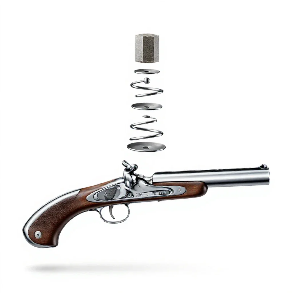 Flintlock isolated on a white background