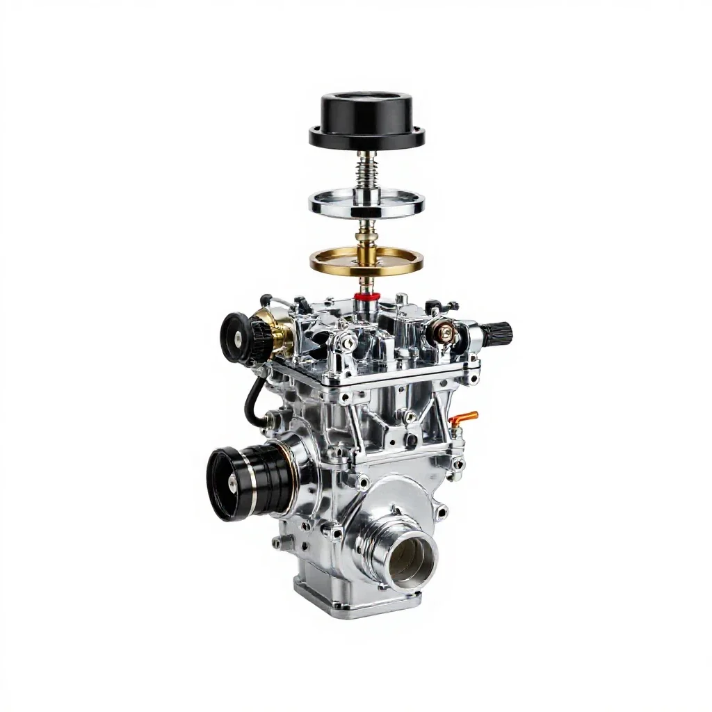 Fuel system isolated on a white background