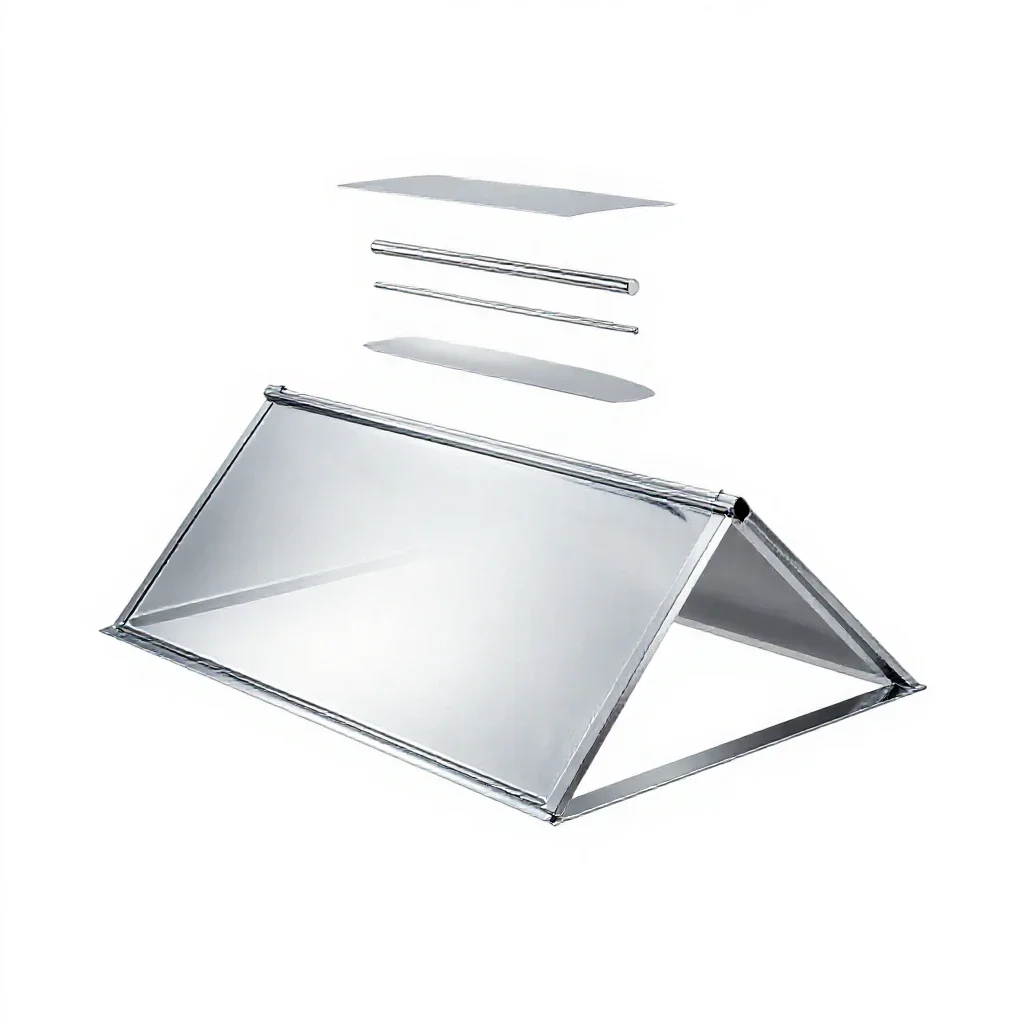 Gable roof isolated on a white background