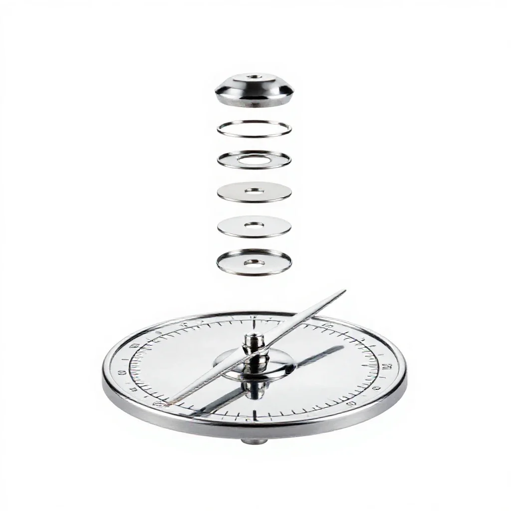Gnomon isolated on a white background