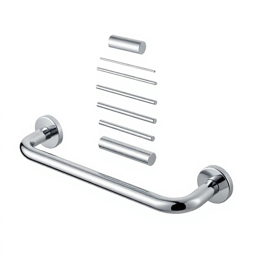 Grab bar isolated on a white background