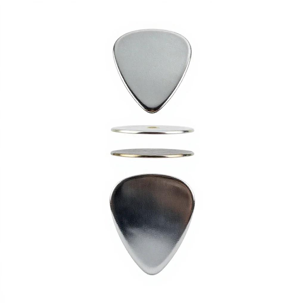 Guitar pick isolated on a white background