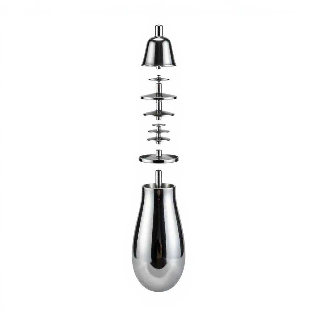 Gun pendulum isolated on a white background