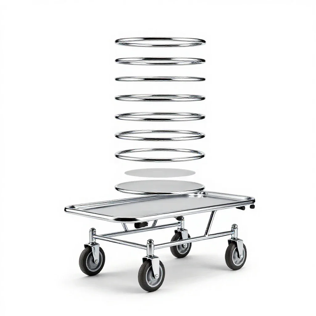Gurney isolated on a white background