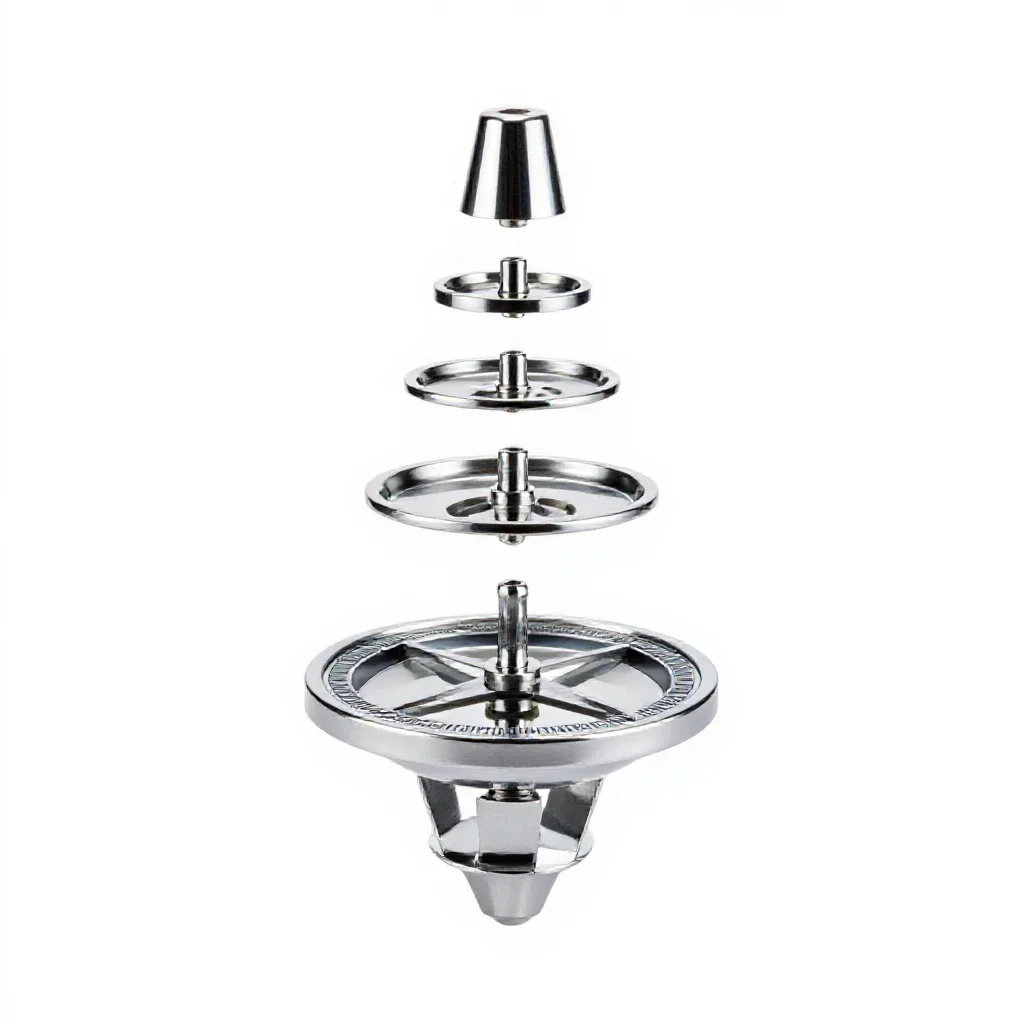 Gyroscope isolated on a white background