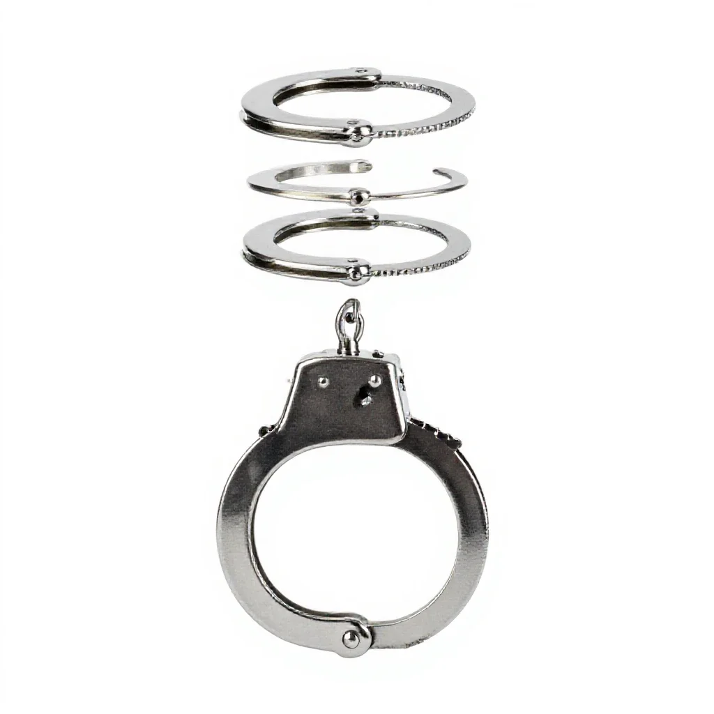 Handcuff isolated on a white background