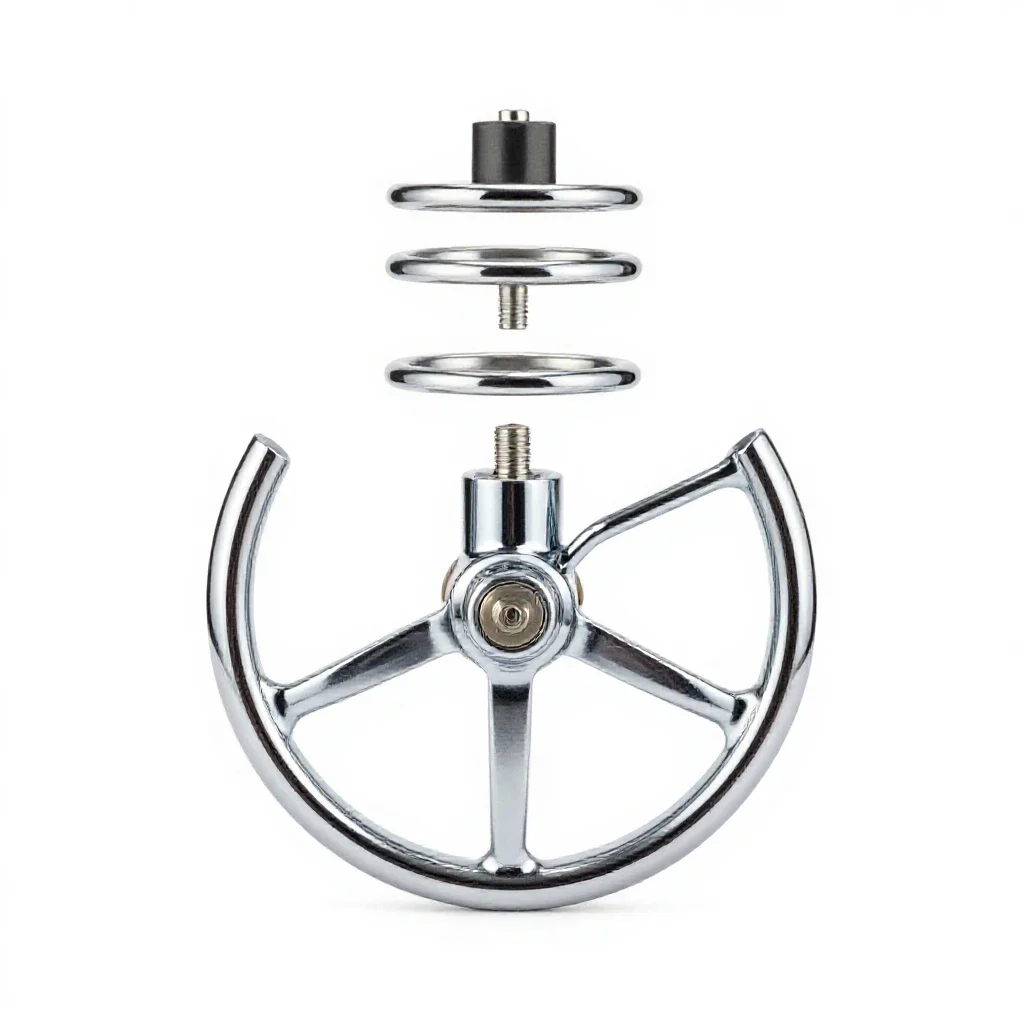 Handwheel isolated on a white background