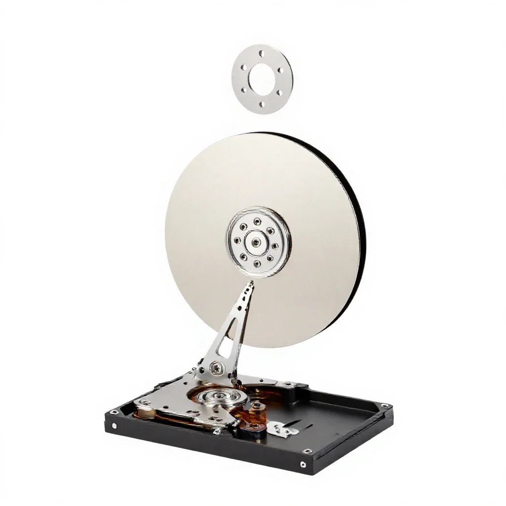 Hard disc isolated on a white background