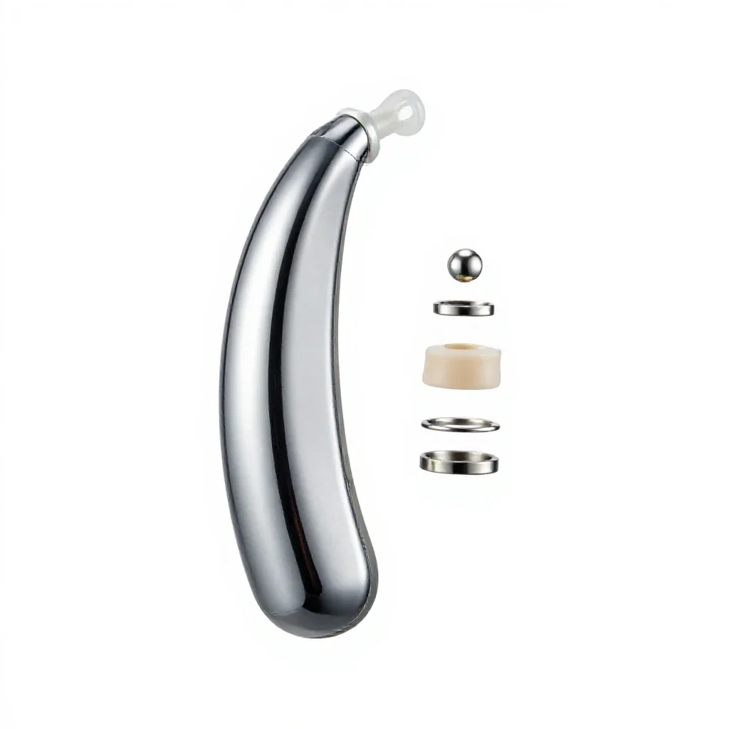 Hearing aid isolated on a white background