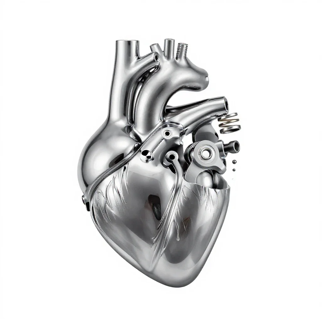 Heart valve isolated on a white background