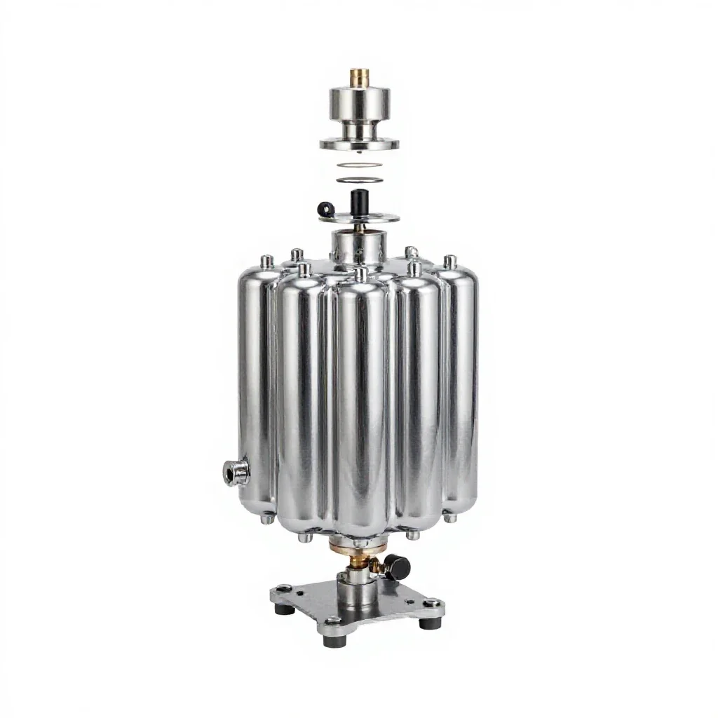 Heat exchanger isolated on a white background