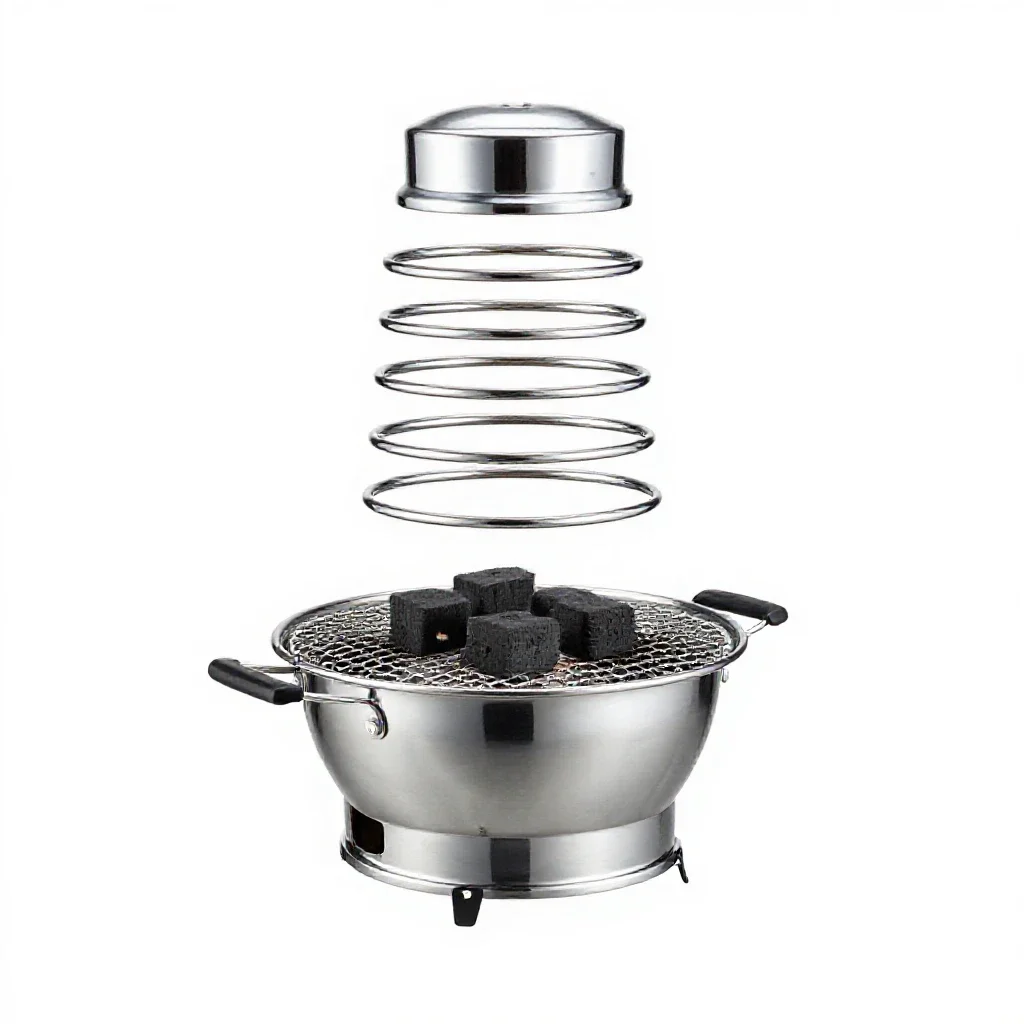 Hibachi isolated on a white background