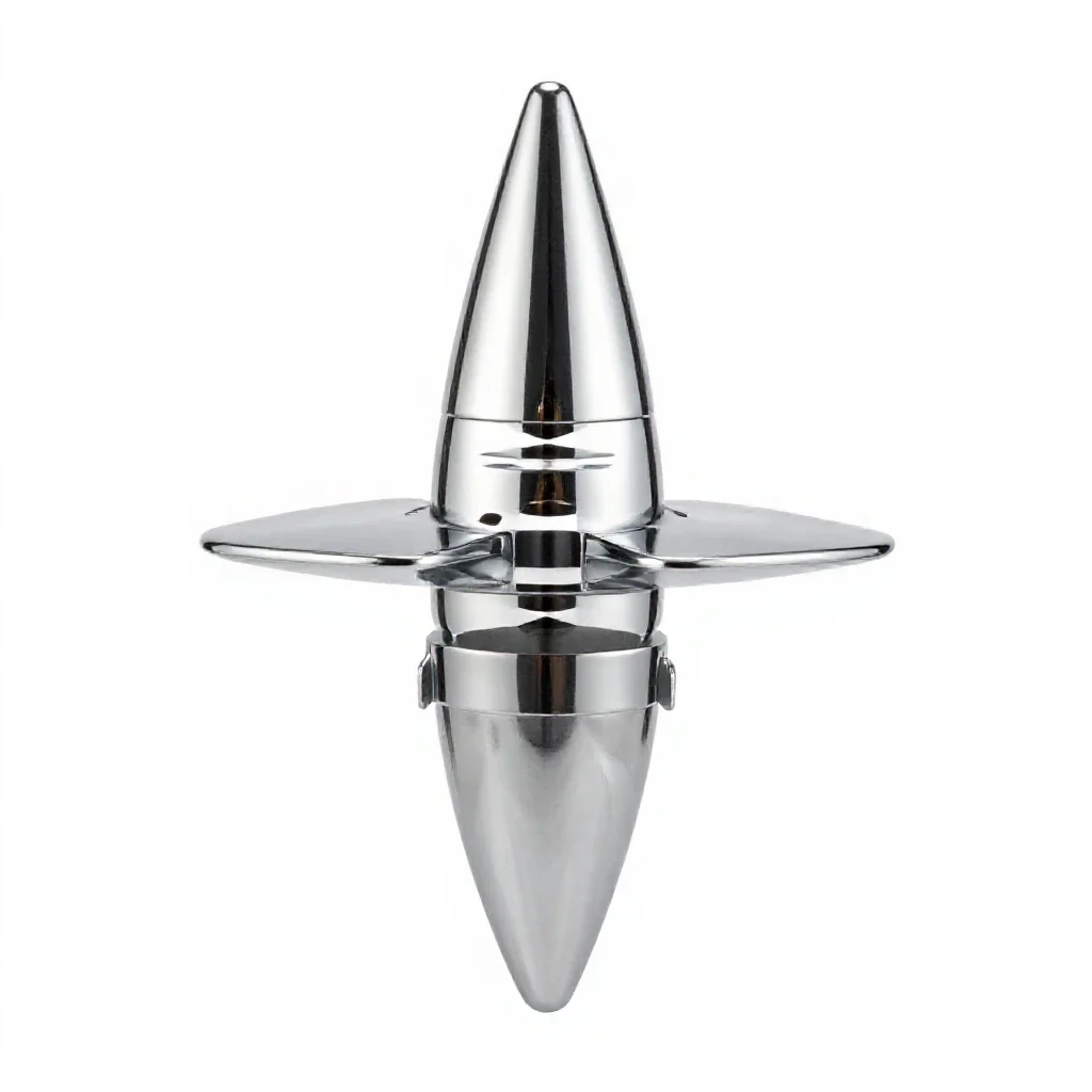 Homing torpedo isolated on a white background