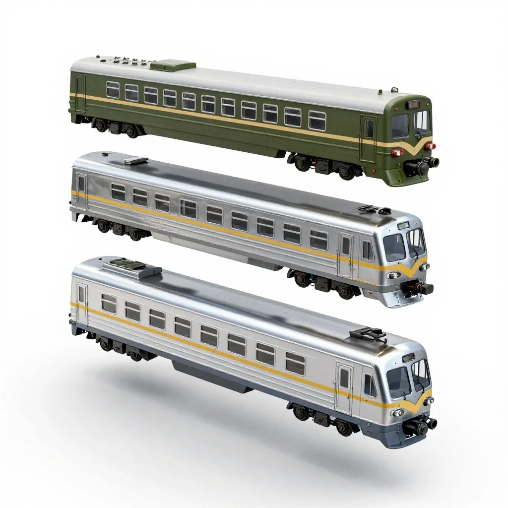 Hospital train isolated on a white background