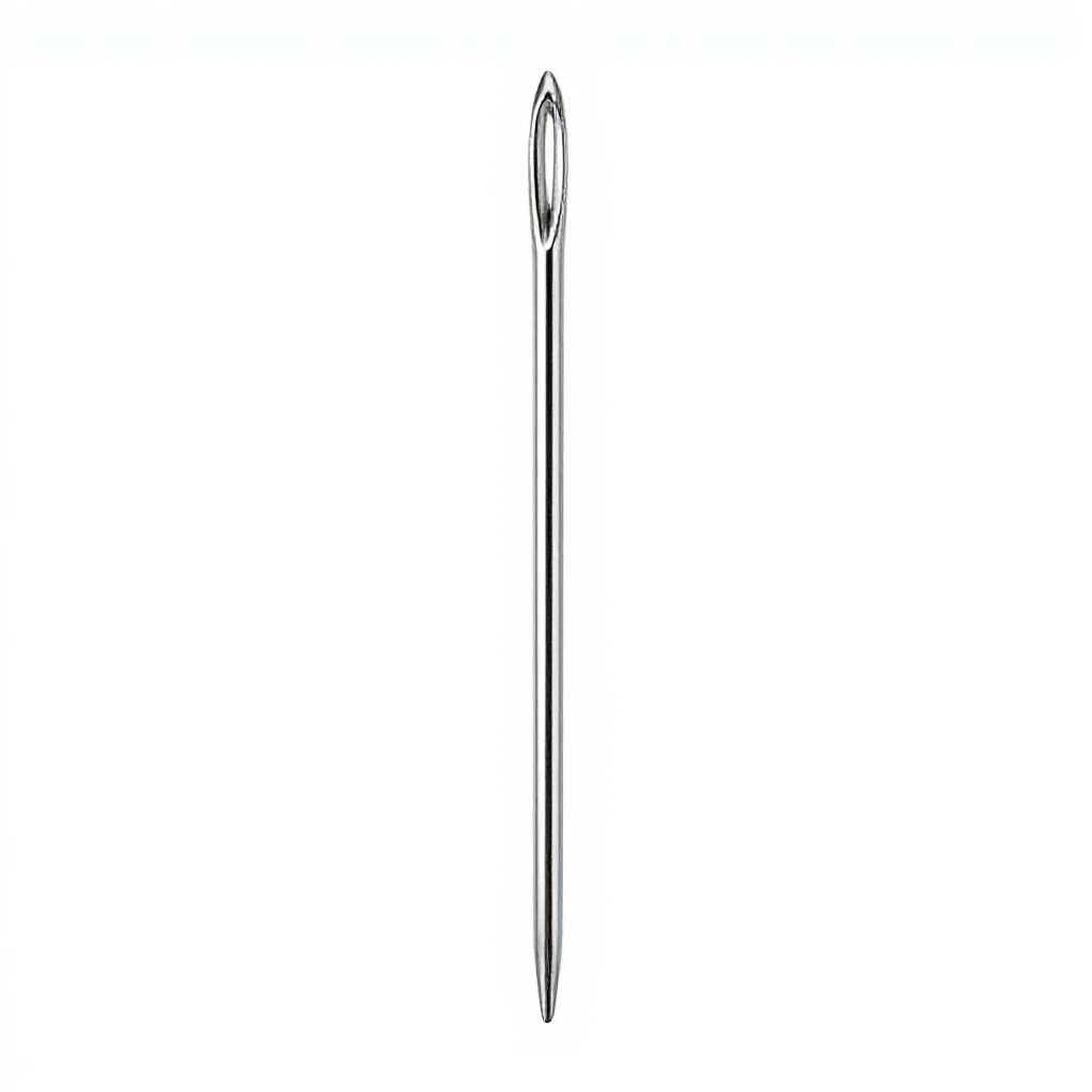 Knitting needle isolated on a white background
