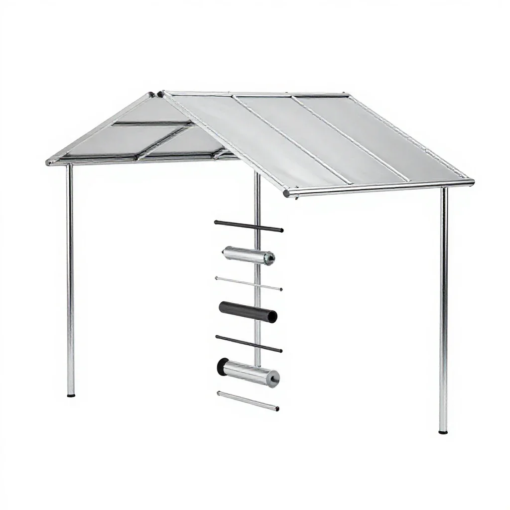 Lean-to isolated on a white background