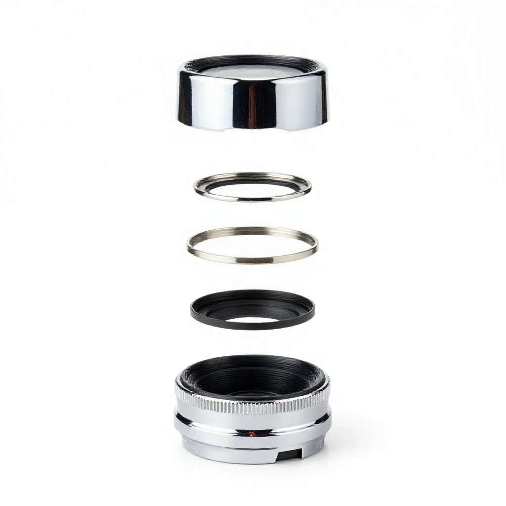 Lens cap isolated on a white background
