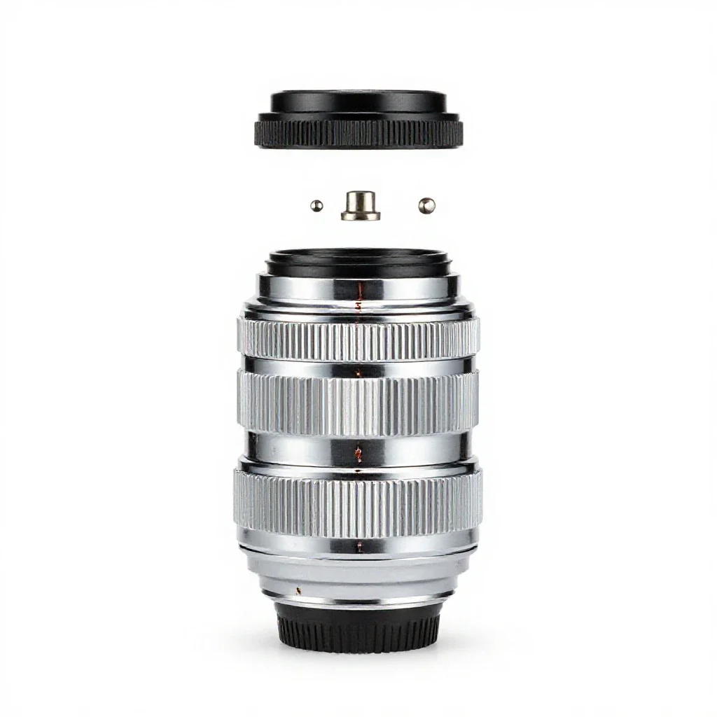 Lens isolated on a white background