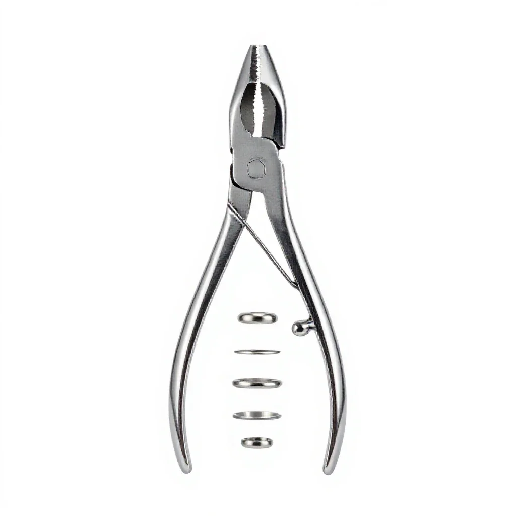 Lion-jaw forceps isolated on a white background