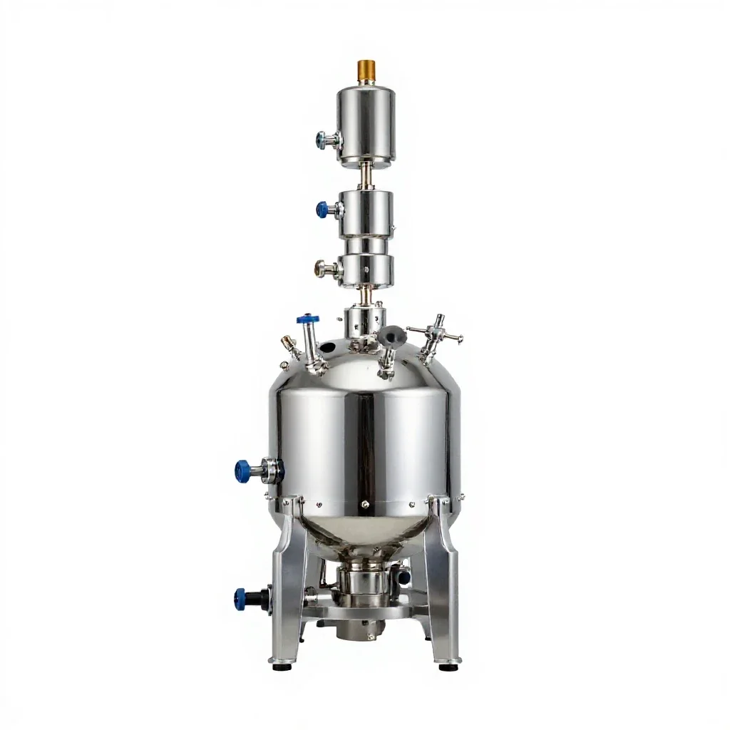 Liquid metal reactor isolated on a white background