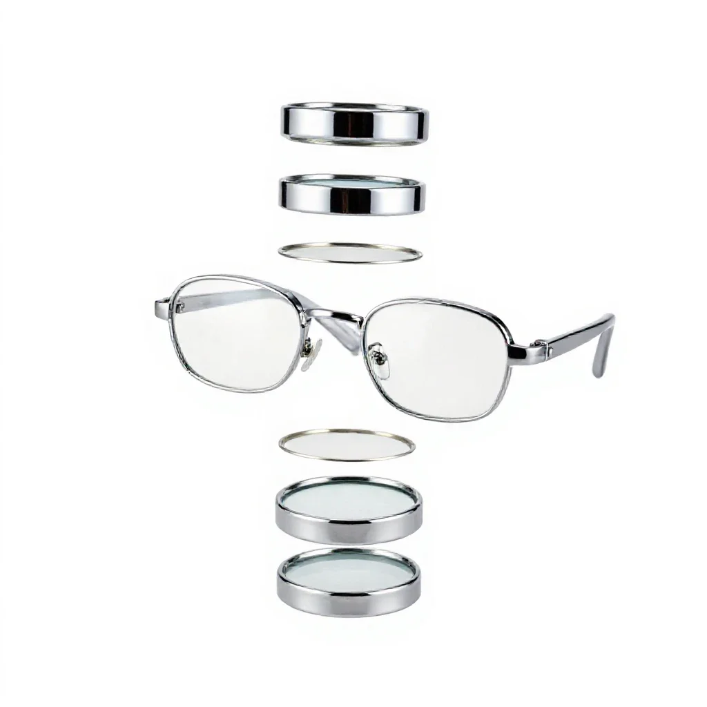 Lorgnette isolated on a white background