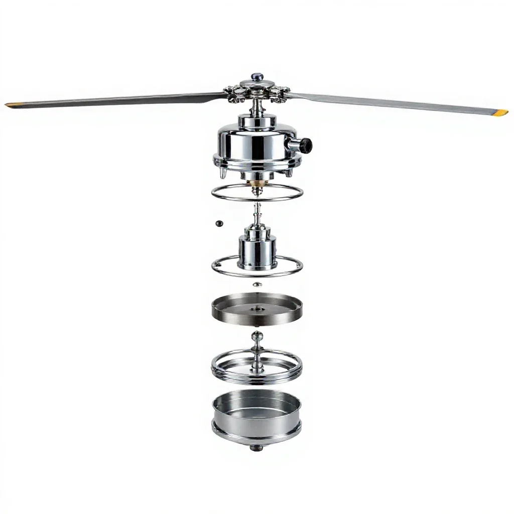 Main rotor isolated on a white background