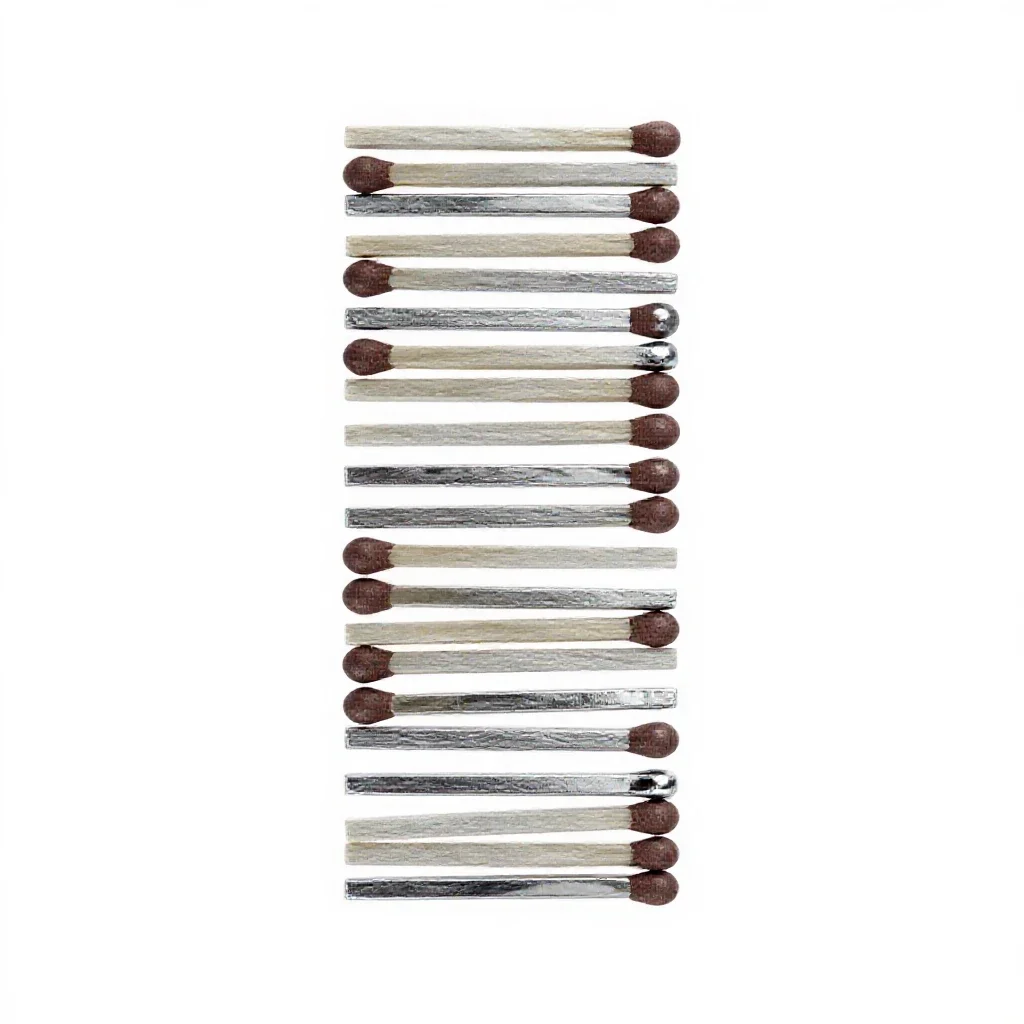 Matchstick isolated on a white background