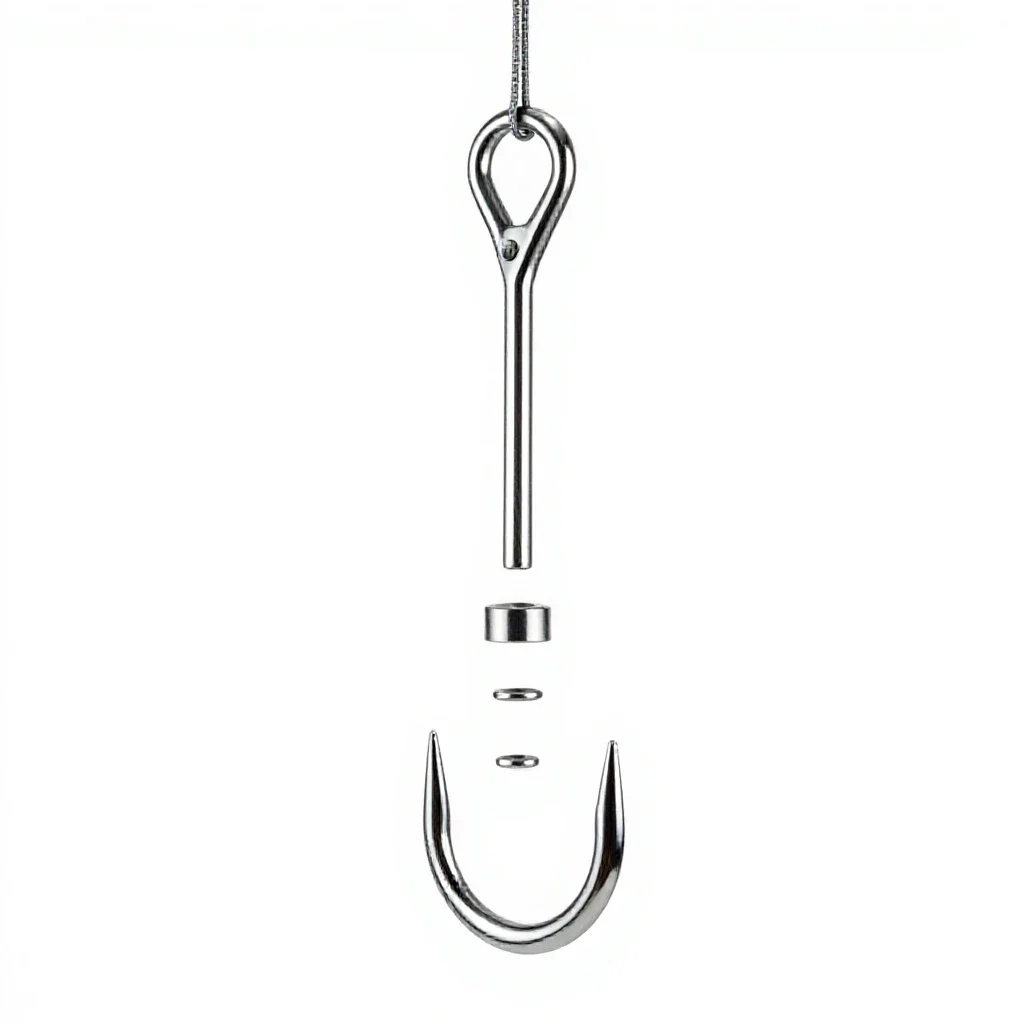Meat hook isolated on a white background