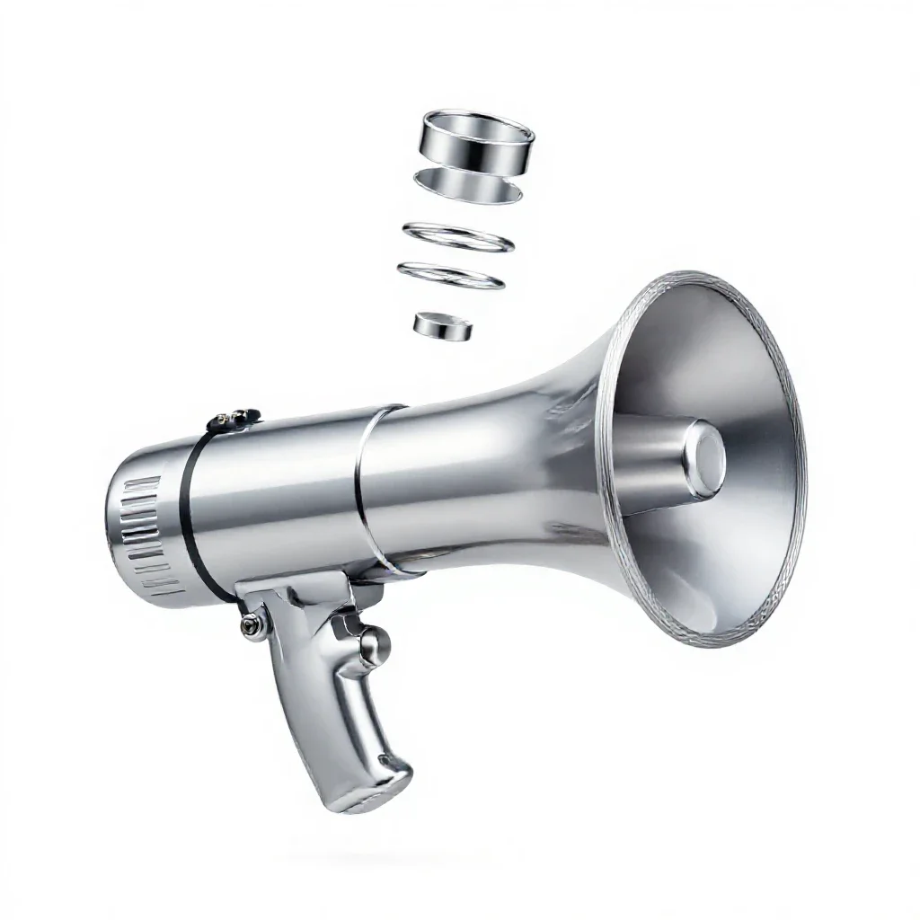 Megaphone isolated on a white background