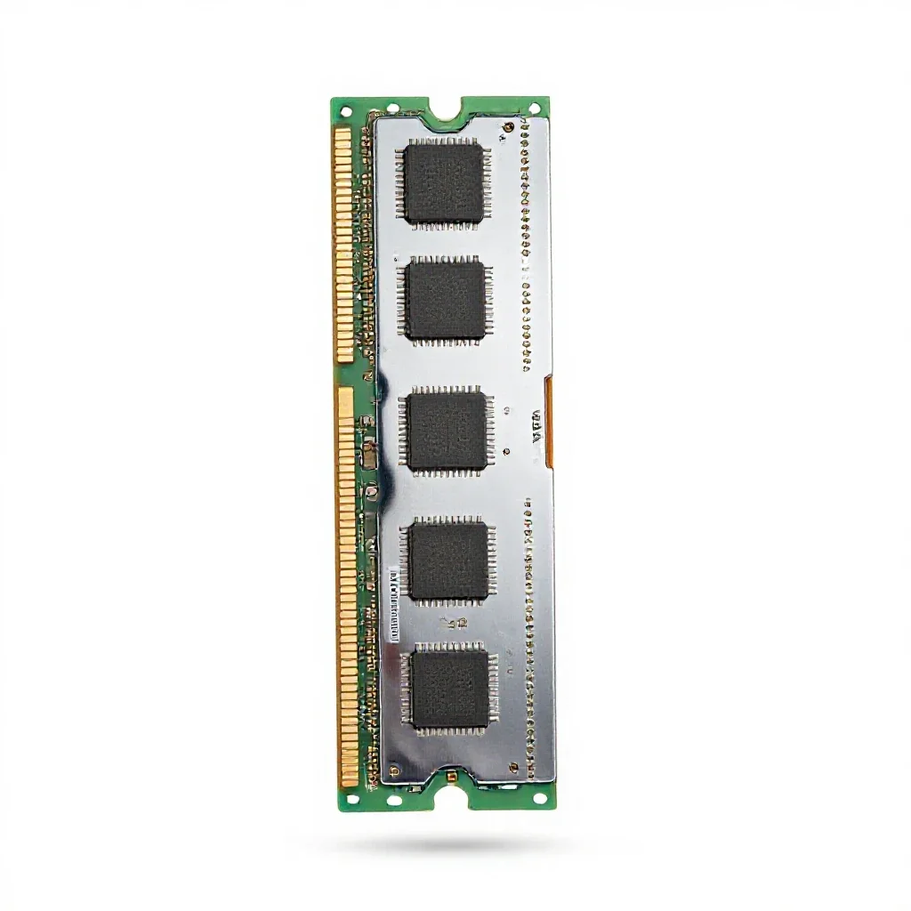 Memory chip isolated on a white background