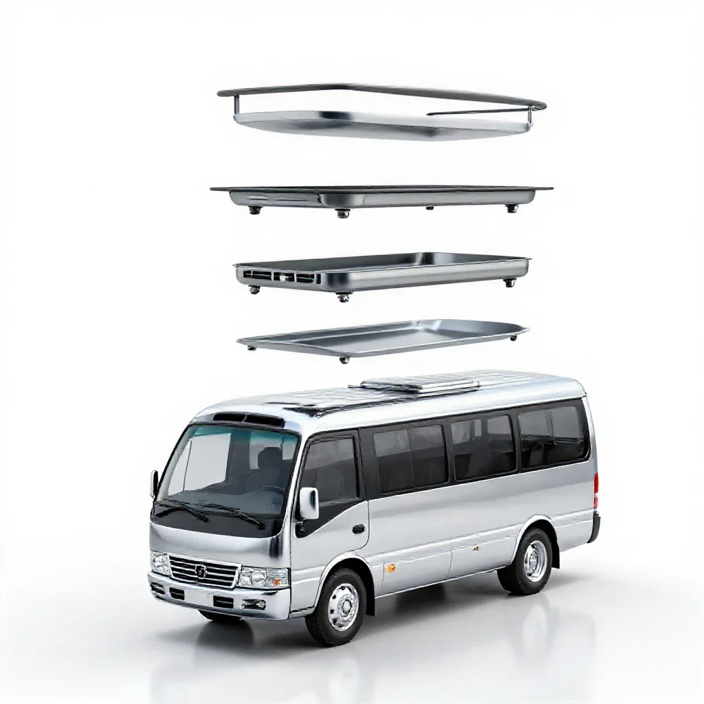 Minibus isolated on a white background