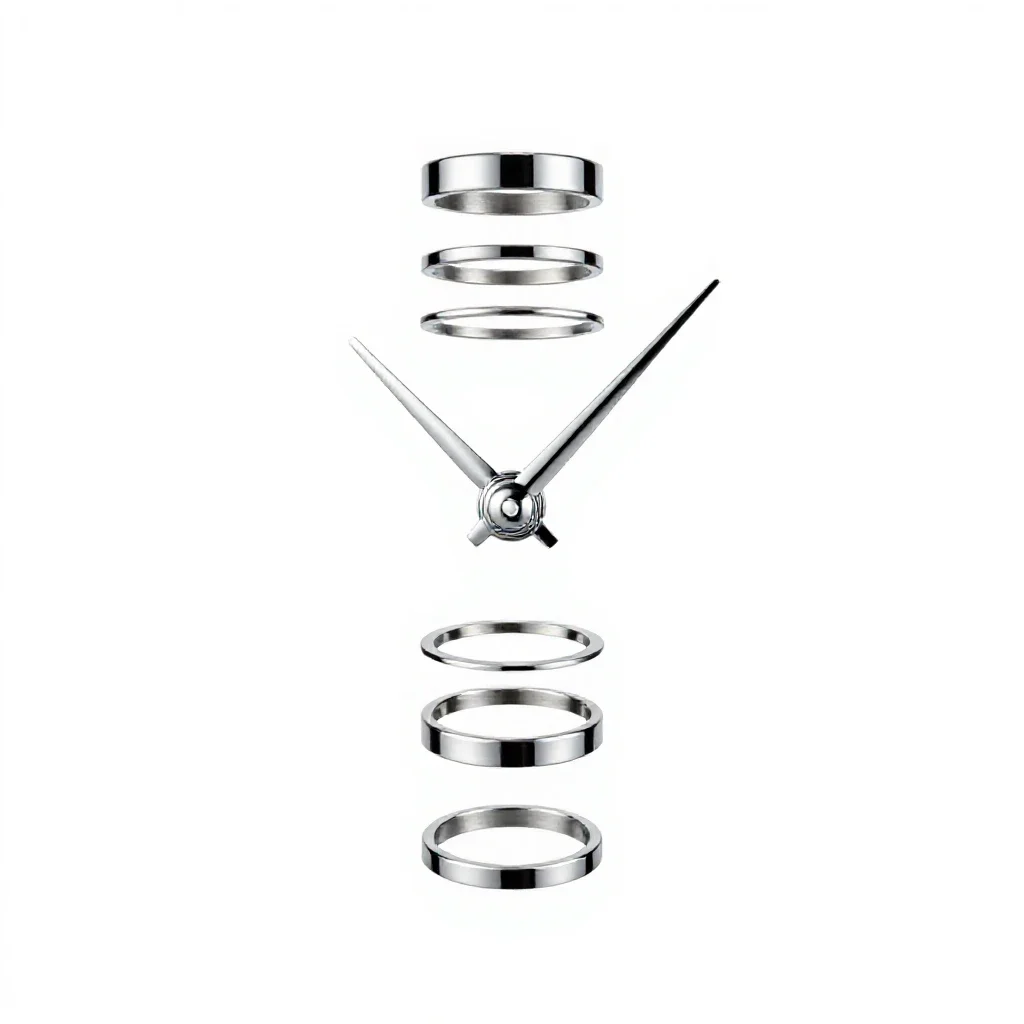 Minute hand isolated on a white background