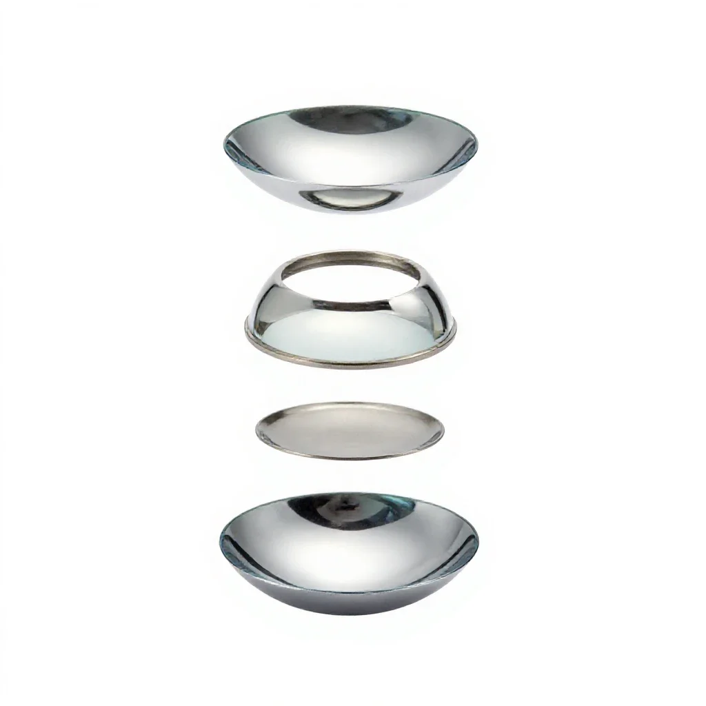 Monofocal lens implant isolated on a white background