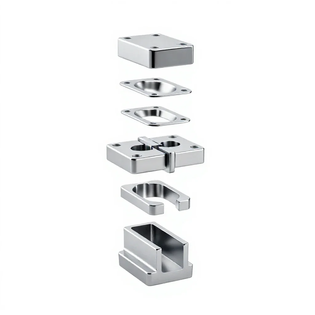 Mortise joint isolated on a white background